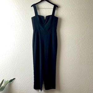 Amanda Uprichard crepe straight leg jumpsuit